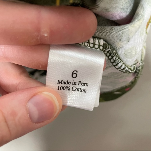 Piccolina Long Sleeve Dinosaur Print Cotton Dress, 6 - Picture 7 of 9